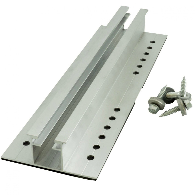 Alumero šina za trapezni lim, 400mm sa 4 samobušeća šrafa