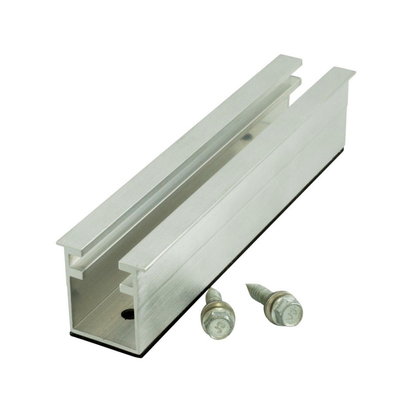 Alumero kratka šina za trapezni lim, 150mm sa 2 samorez. šrafom