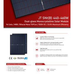 JETION solar panel 450W JT SNt(B) bifacial